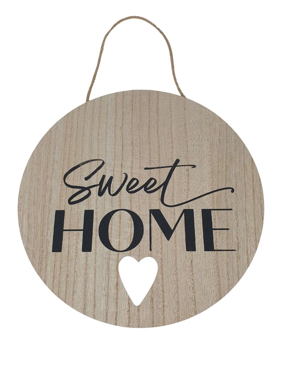 Kerek kopogtató tábla Sweet HOME - Natúr szíves Kerek kopogtató tábla Sweet HOME - Natúr szíves
