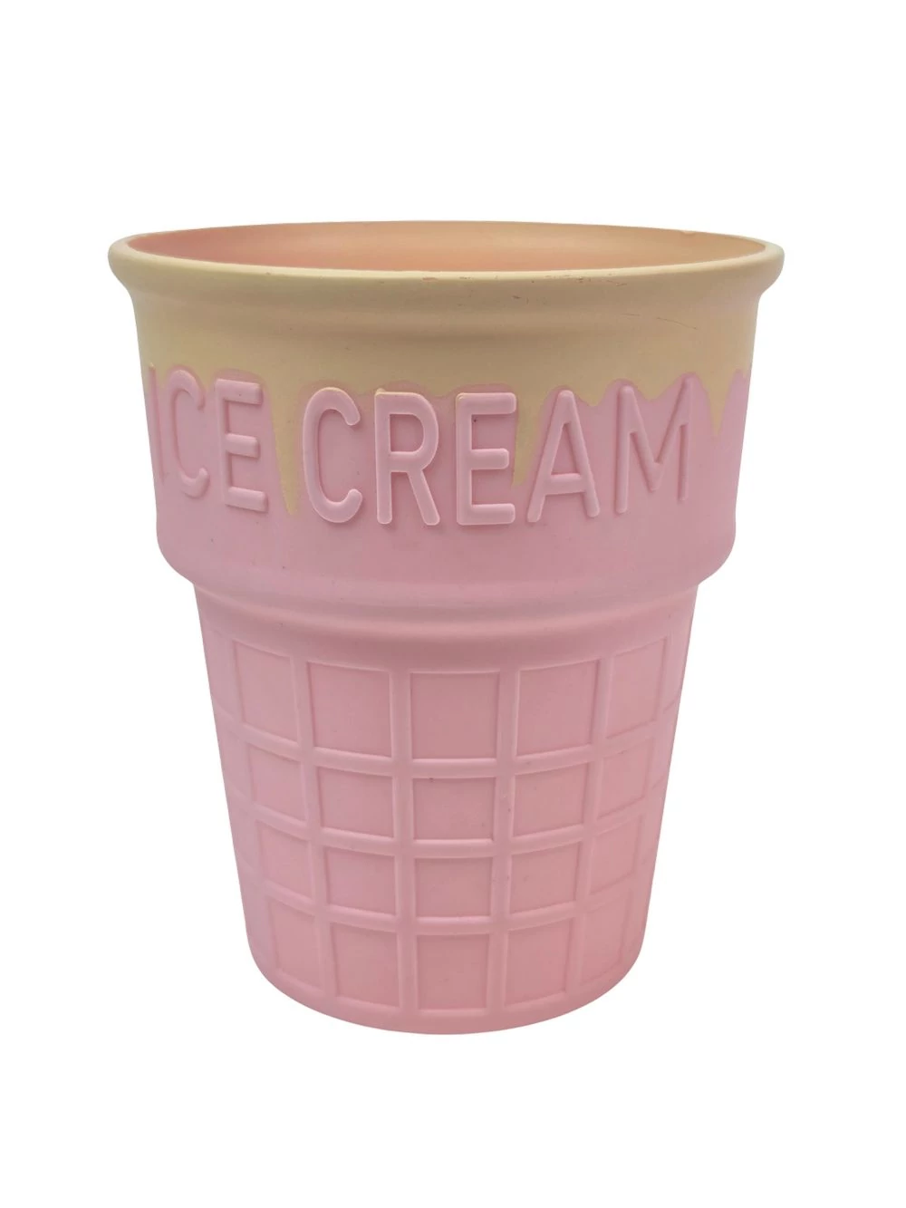 Műanyag ice cream kaspó - Rózsaszín
