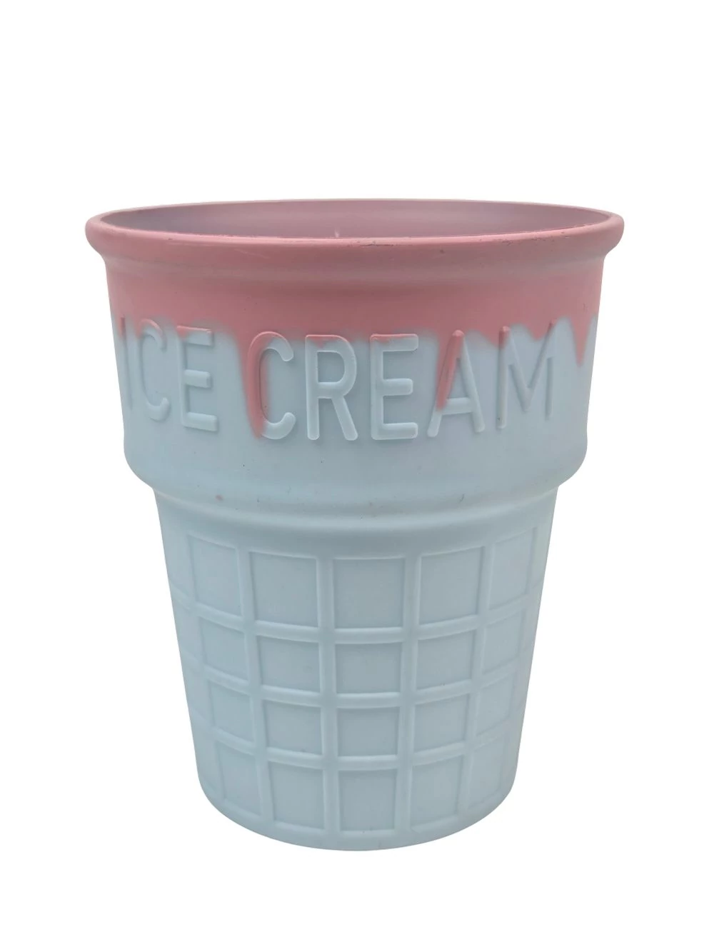 Műanyag ice cream kaspó - Kék