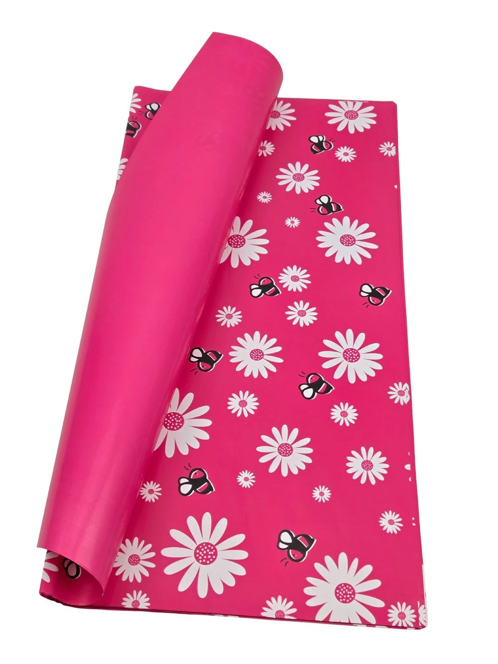 Íves fólia 57*56 cm méhecske mintás - Pink