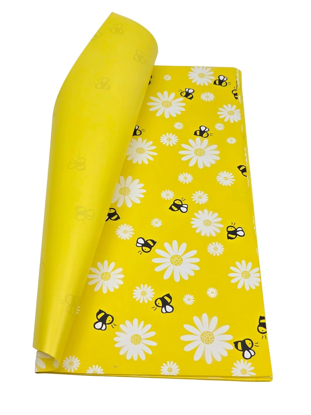 Íves fólia 57*56 cm méhecske mintás - Sárga
