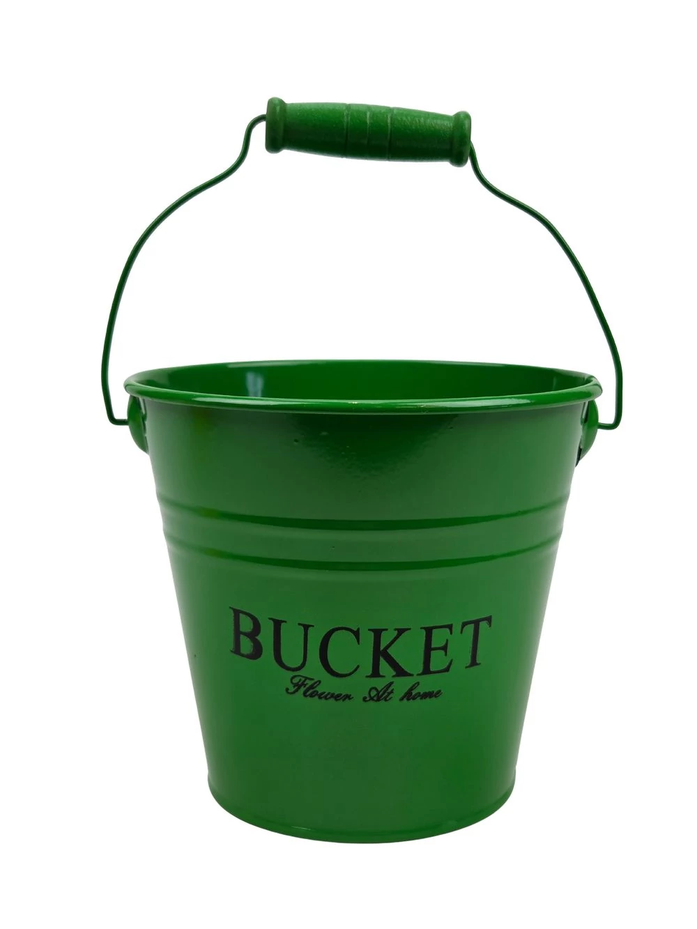 Színes bádog vödör 13 cm BUCKET - Zöld