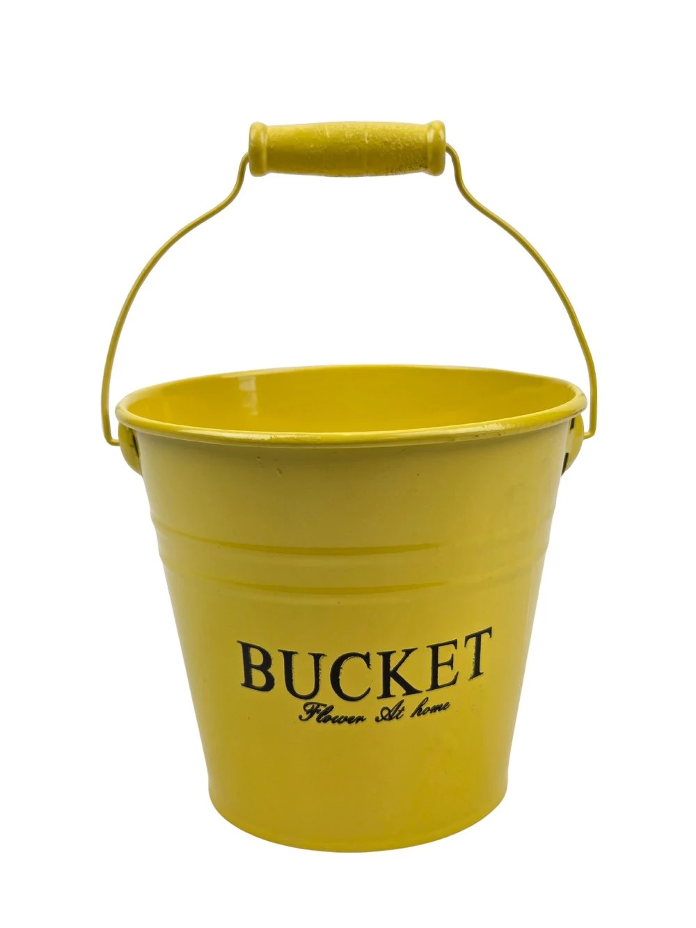 Színes bádog vödör 13 cm BUCKET - Sárga