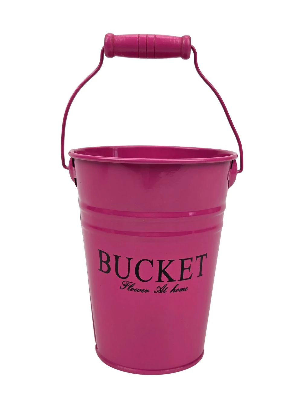 Színes bádog vödör 10 cm magas BUCKET - Pink