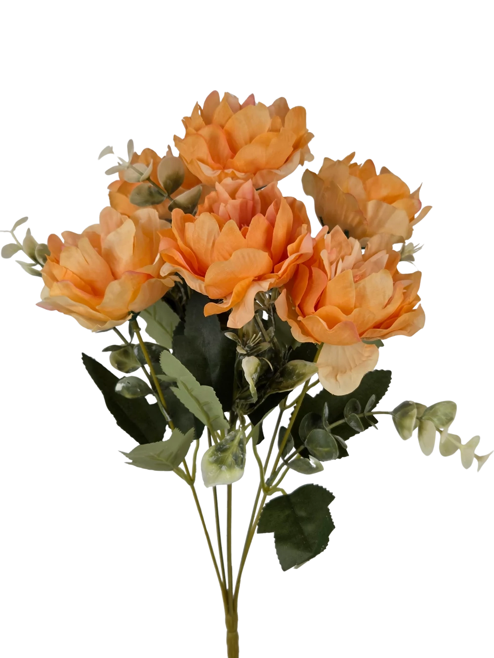 7 fejes peonia csokor - Narancs