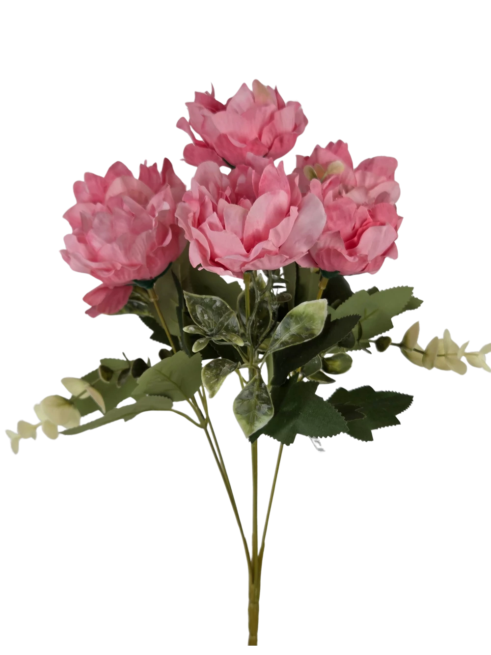 7 fejes peonia csokor - Rózsaszín