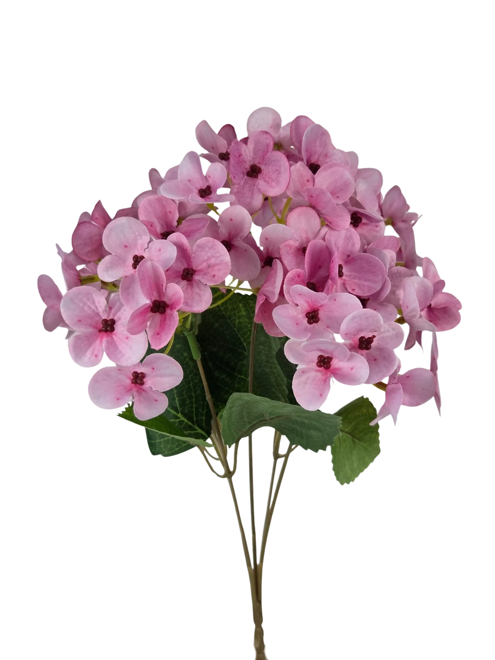5 fejes hortenzia csokor 36 cm - Rózsaszín