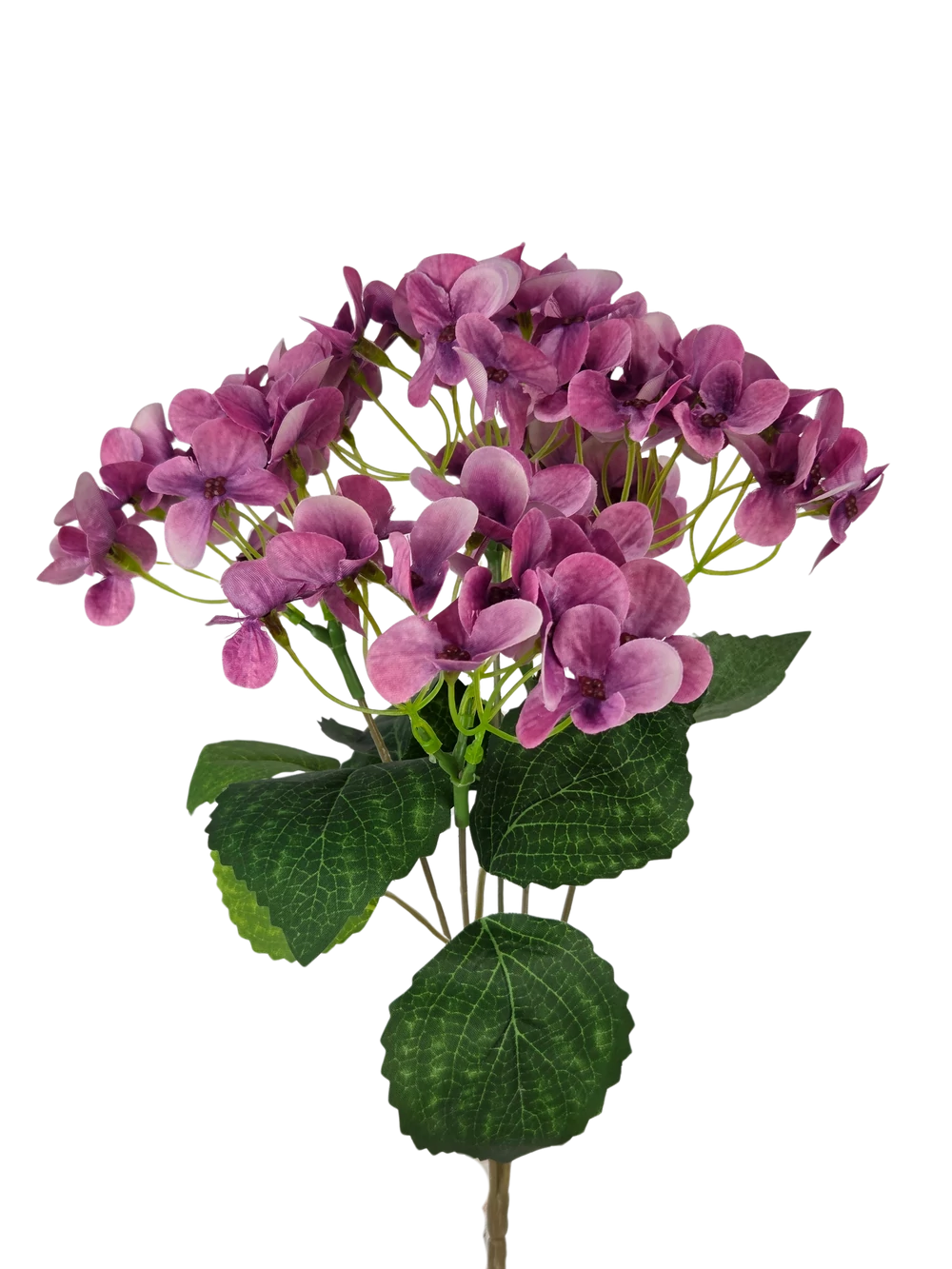 5 fejes hortenzia csokor 36 cm - Mályva