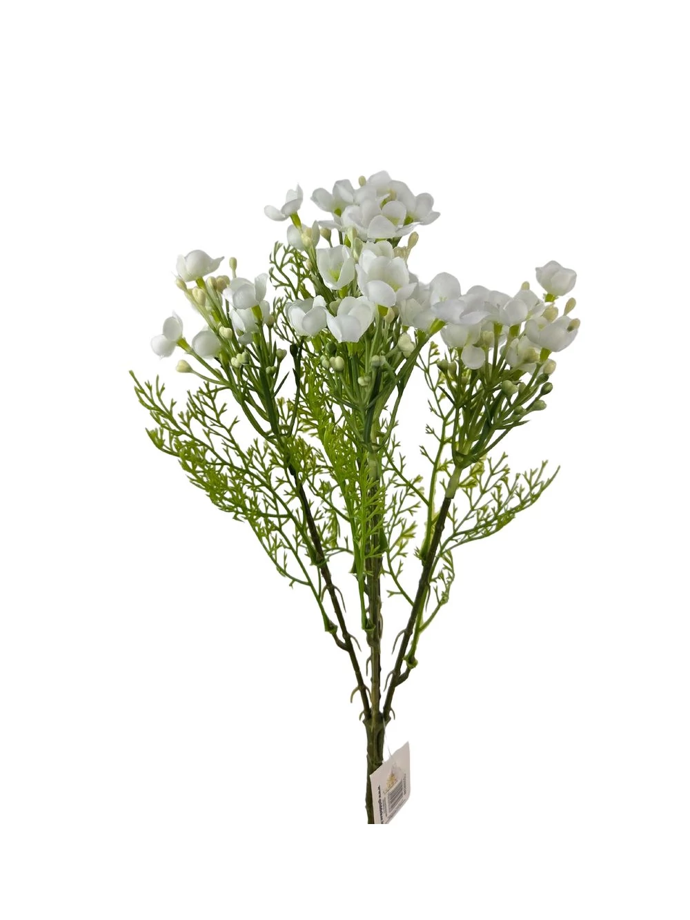 Apró virágos műzöld csokor 1 - Fehér