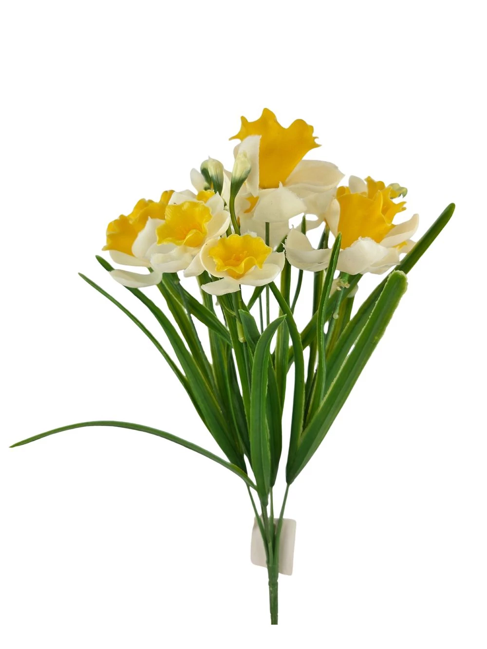 Vegyes virágú gumi nárcisz csokor - Fehér