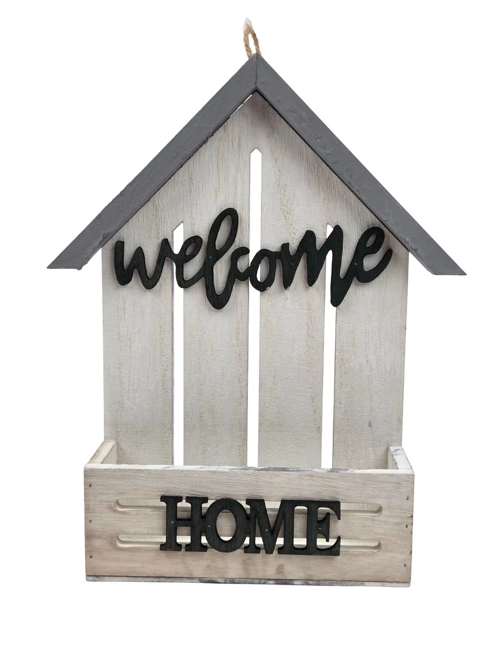 Welcome feliratos faháztartó - Fehér