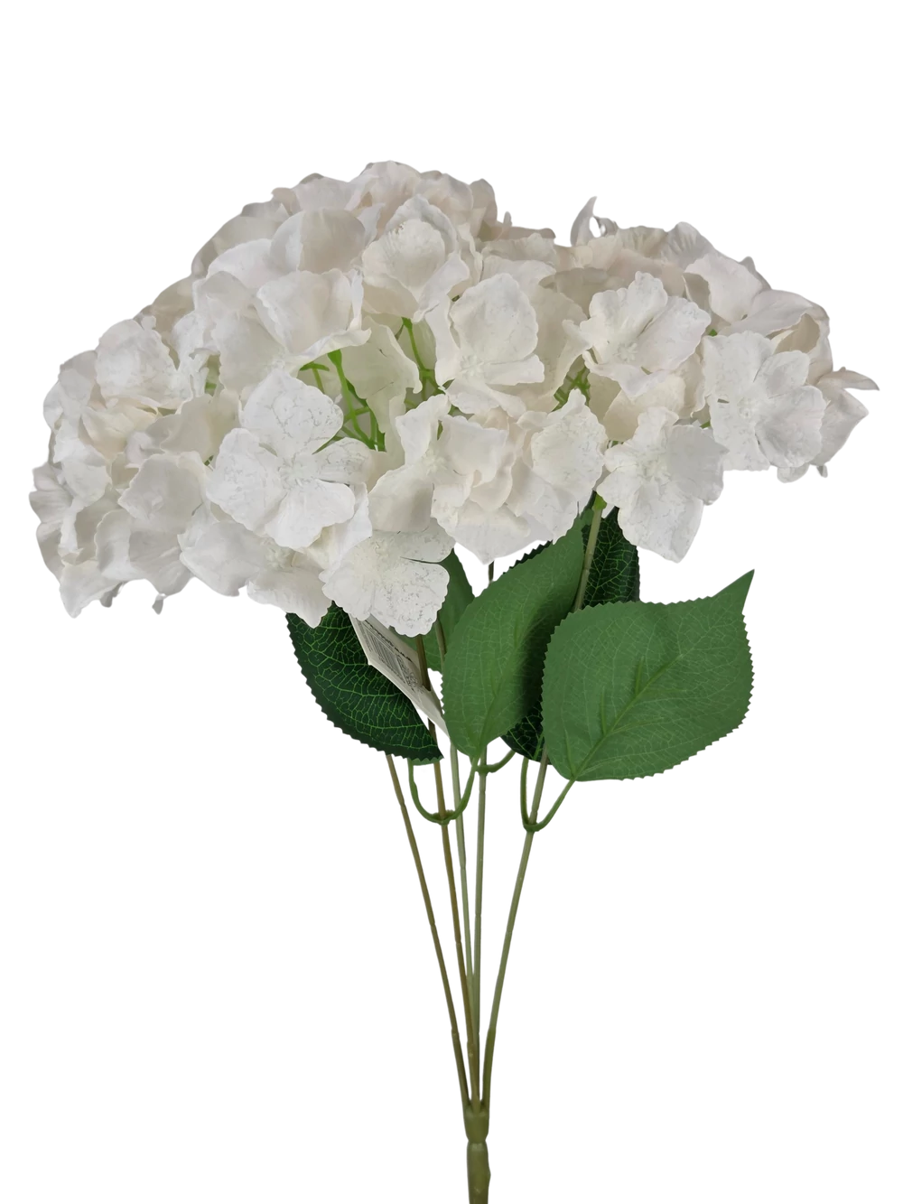 5 fejes hortenzia csokor 50 cm - Fehér