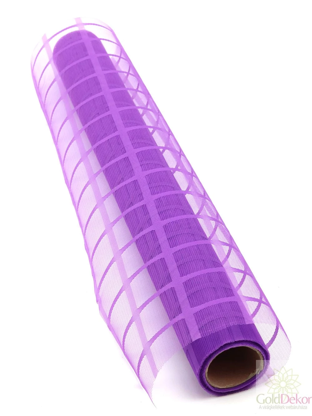 Kockás tüll háló - Sötét lila