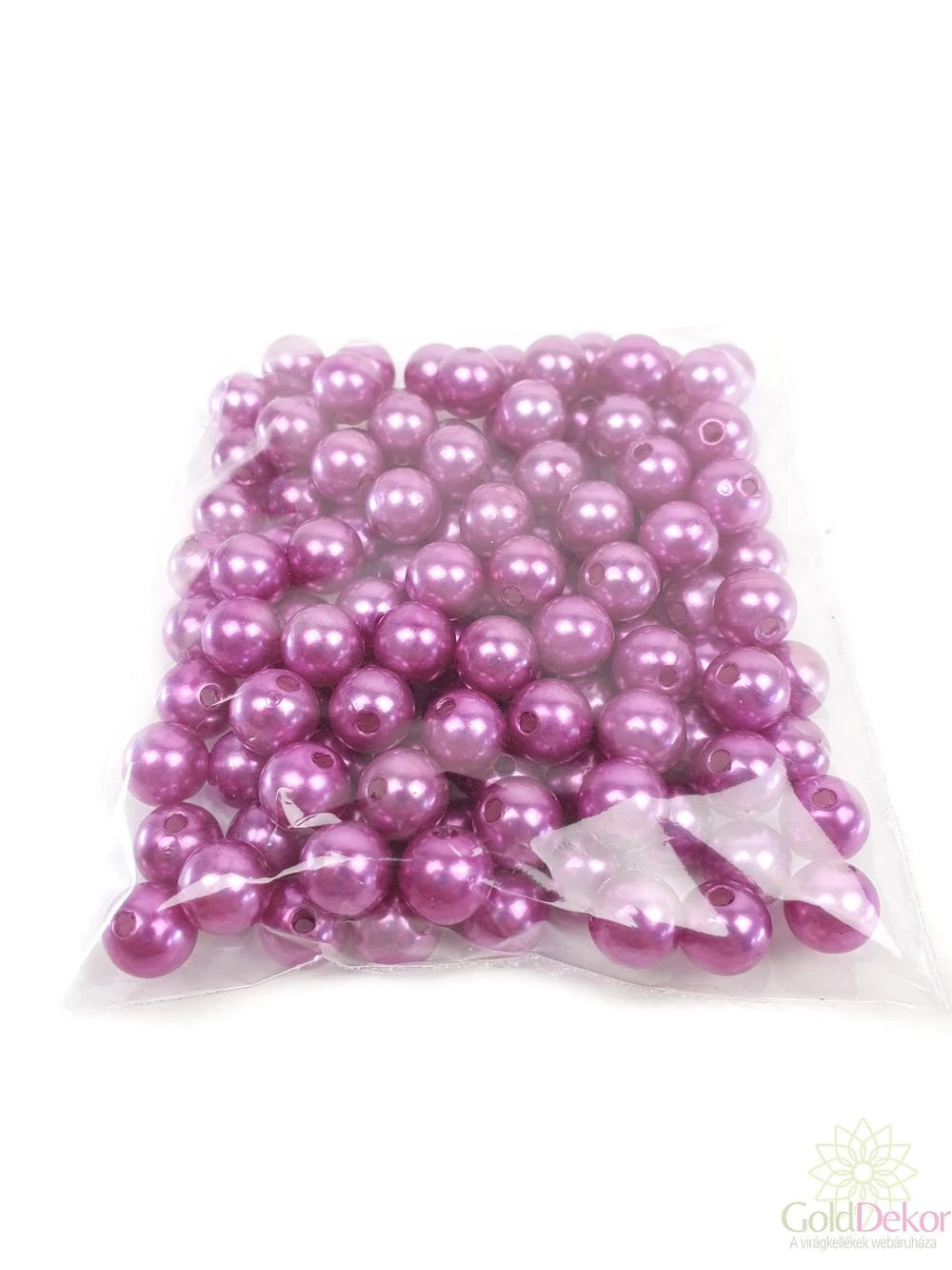 10 mm-es gyöngy - Közép Lila