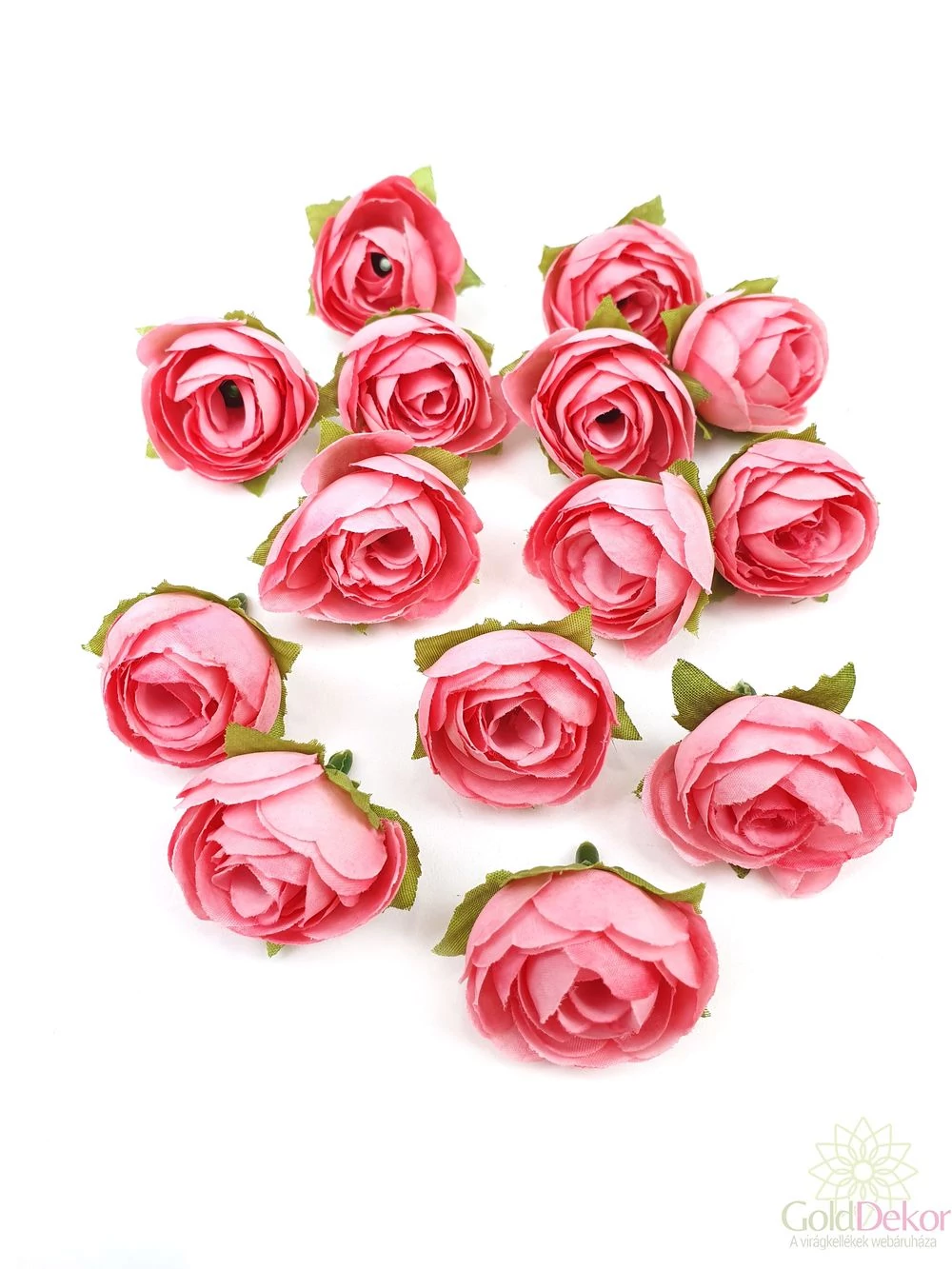 Dekor fejvirág 7 - Sötét rózsaszín