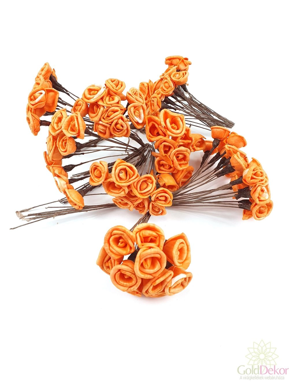 Sola virág mini drótos - Narancs