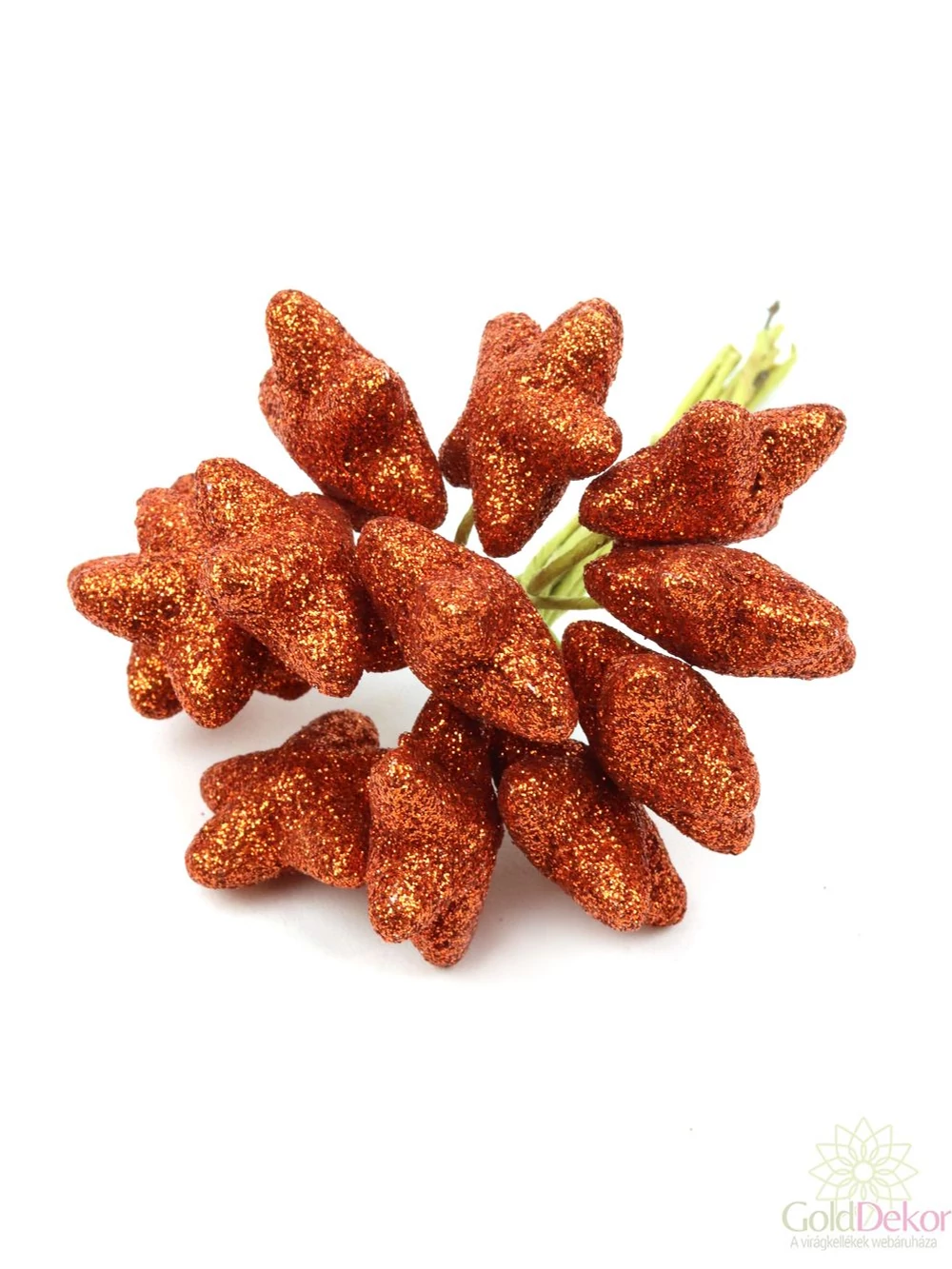 Glitteres csillag pikk - Bronz