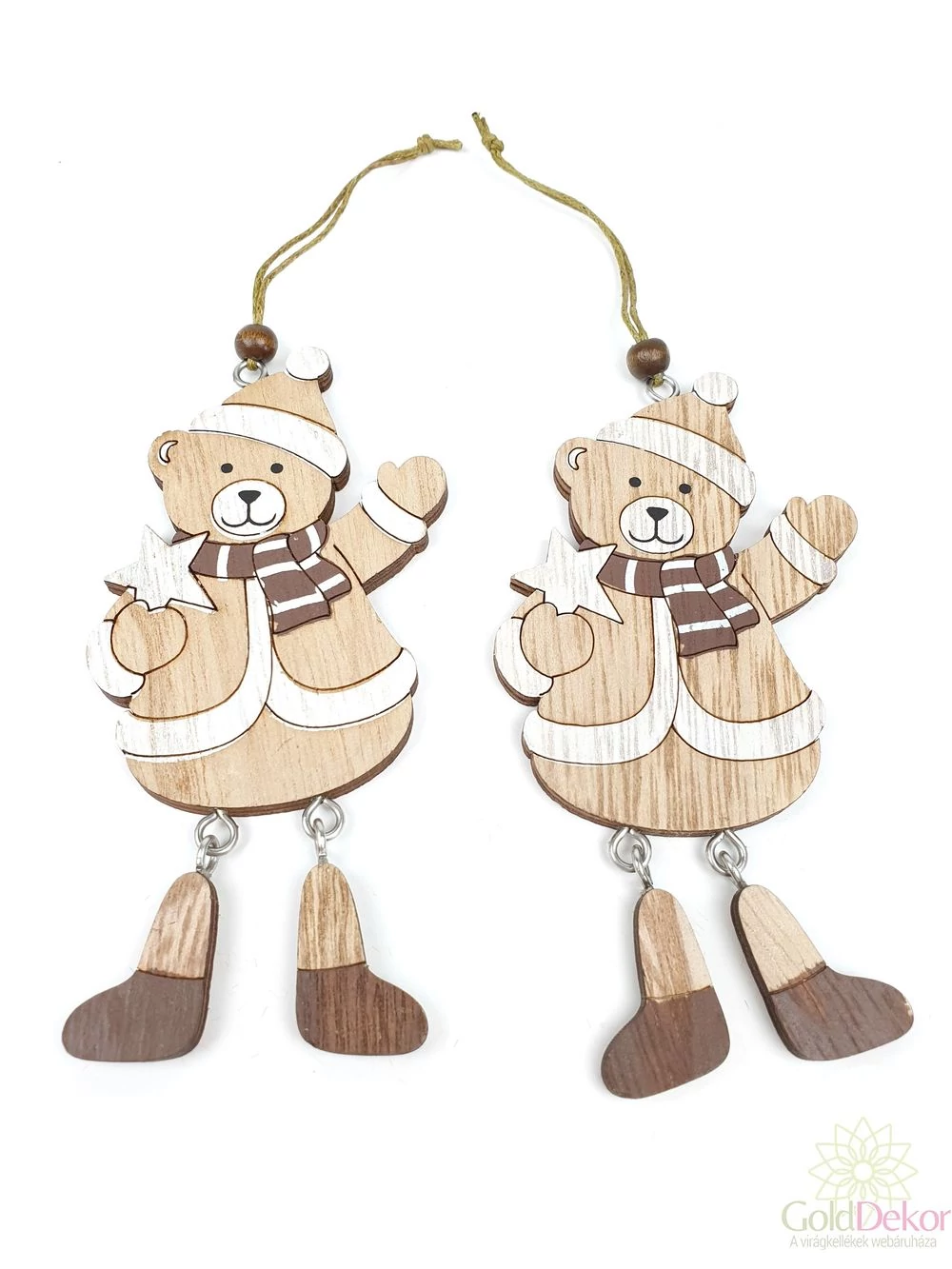 Fa sálas maci függű pár