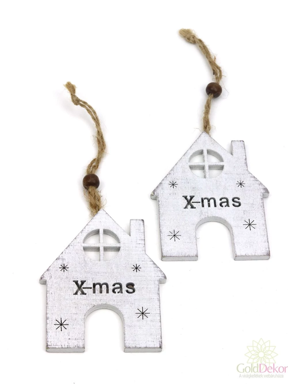 X-mas feliratos fa ház