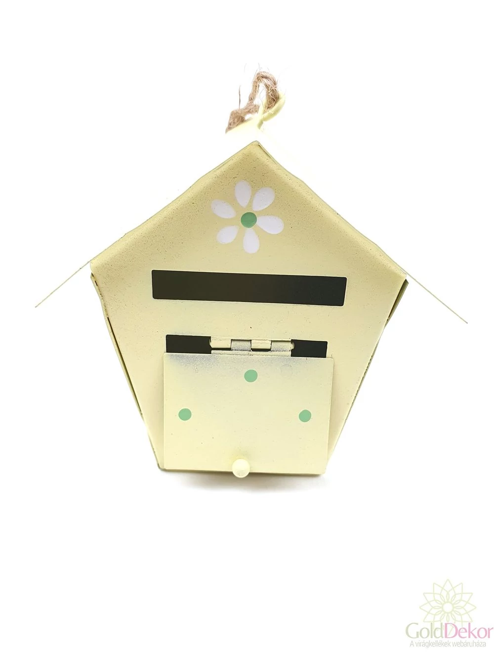 Bádog postaláda - Sárga