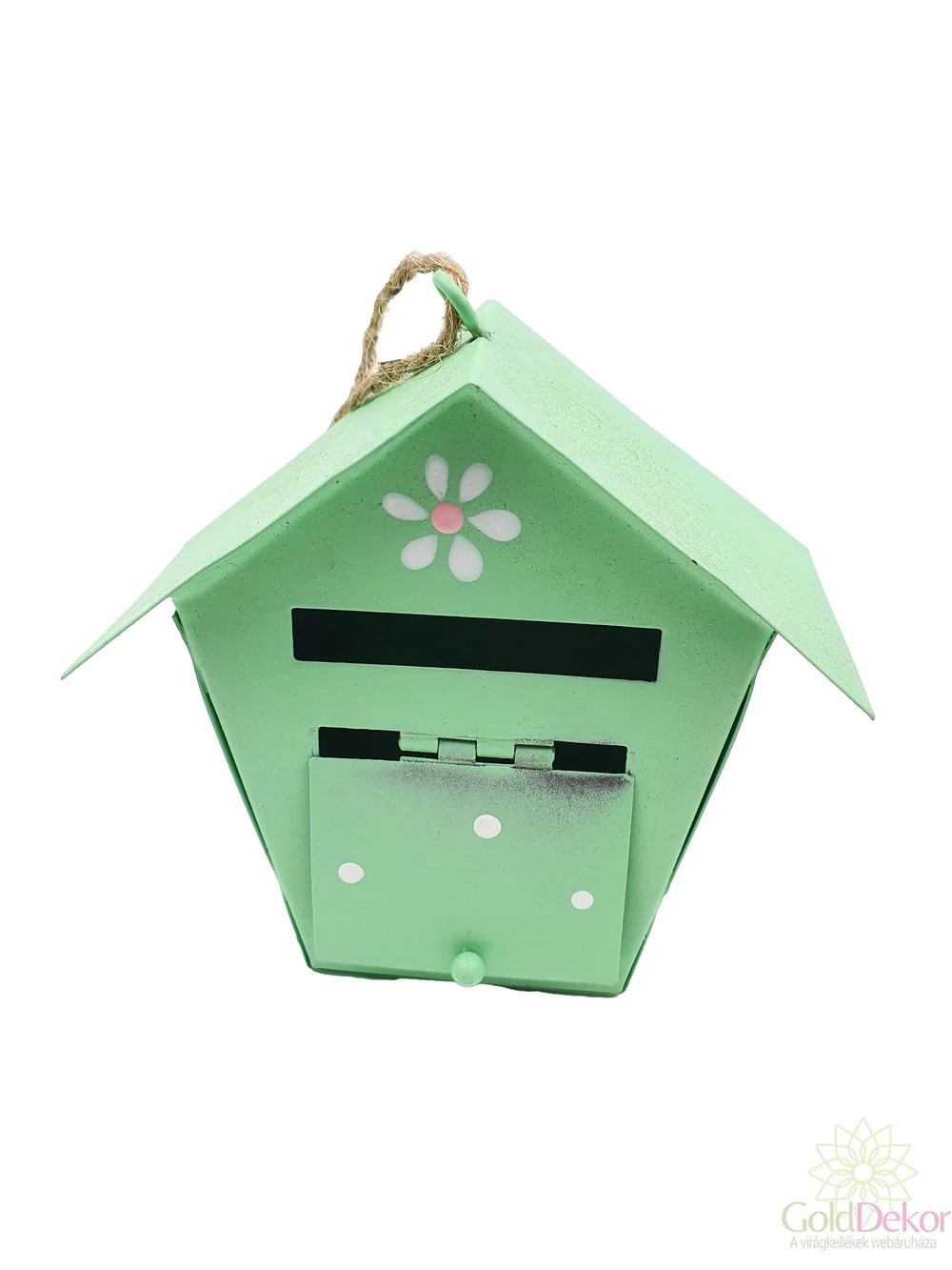 Bádog postaláda - Zöld