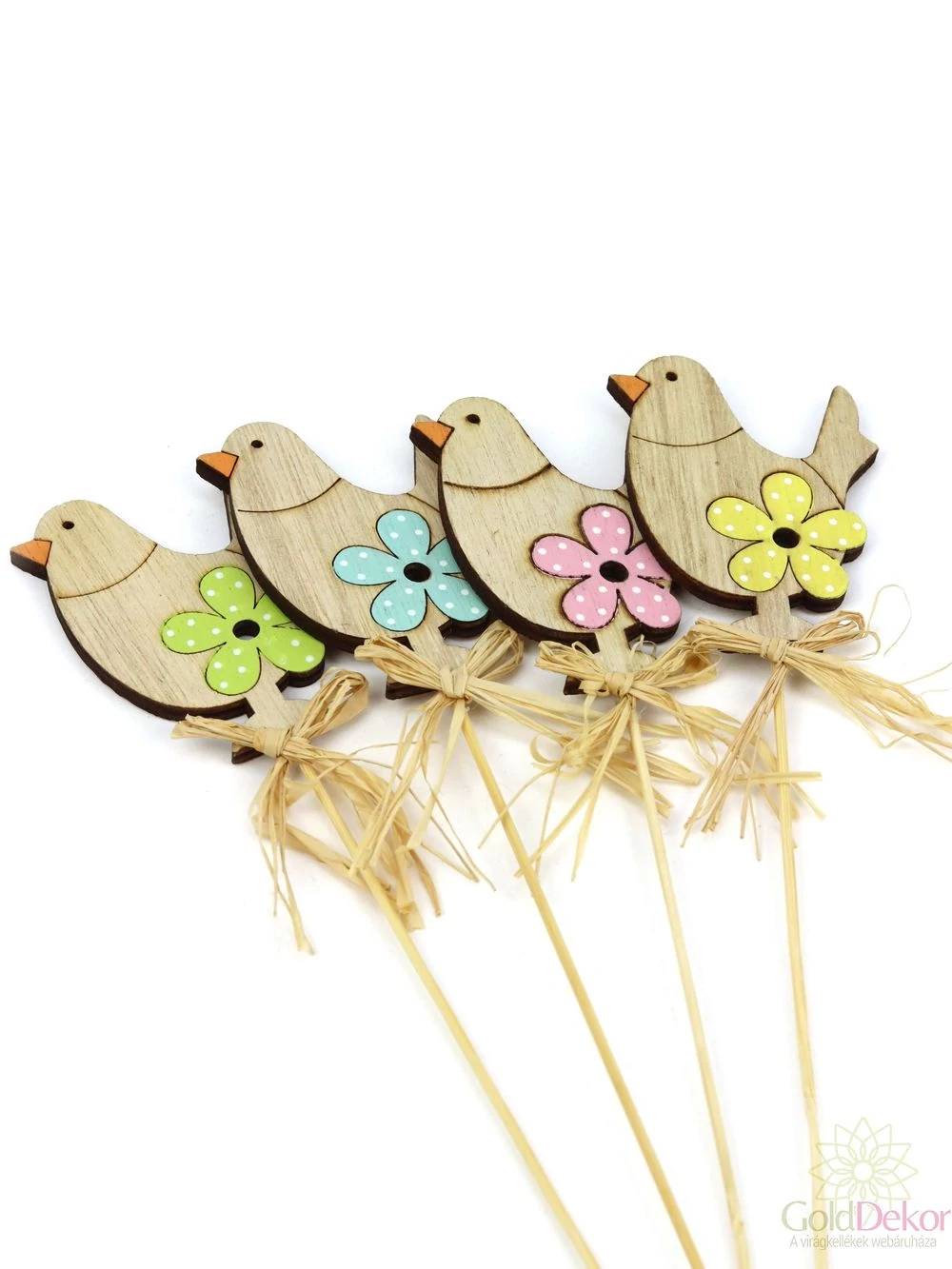 Színes virágos madár betűző