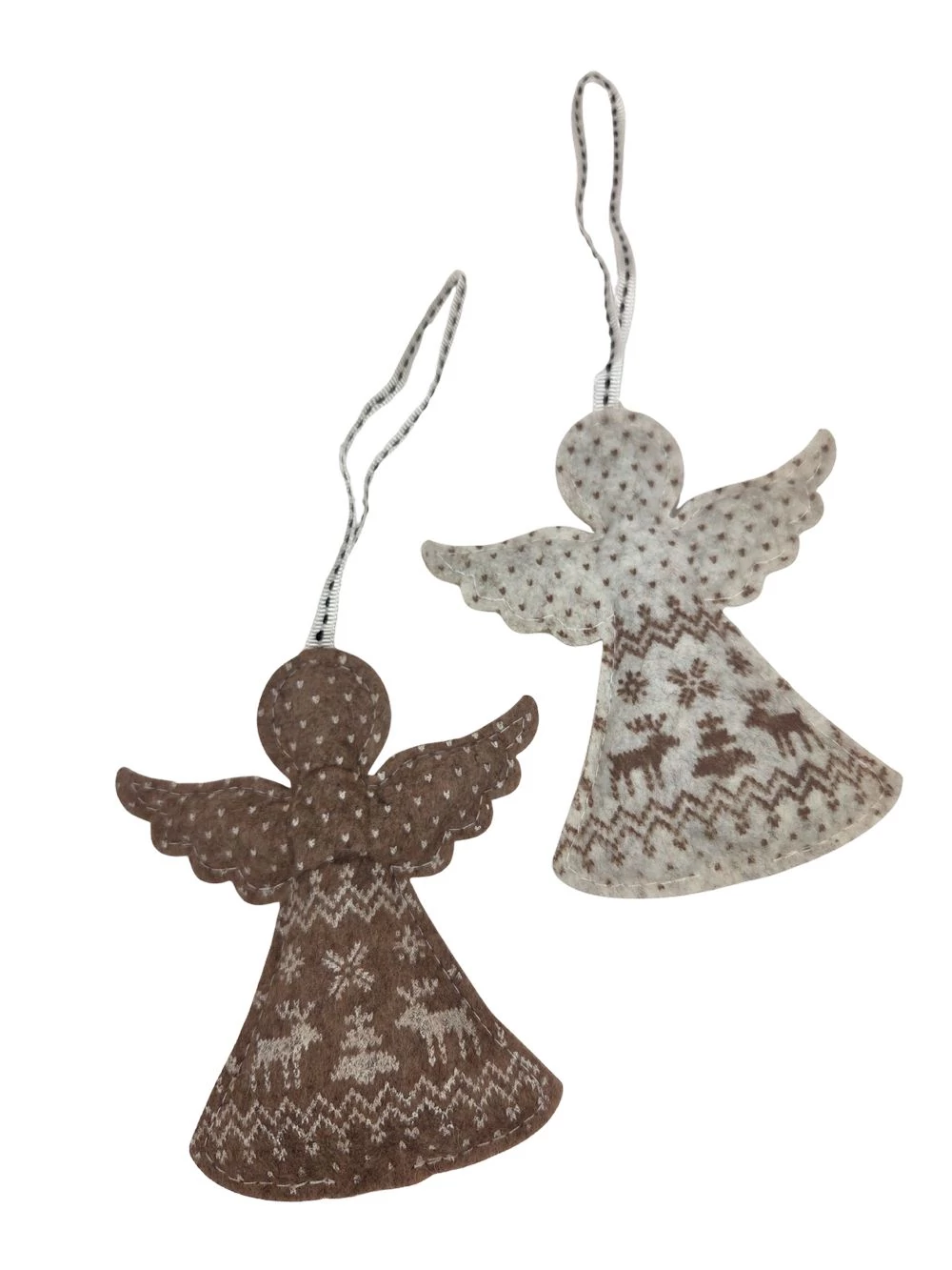 Skandináv mintás filc pár - Angyalok