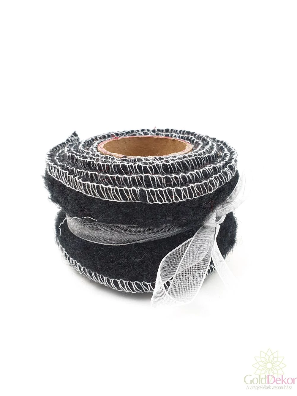 Műgyapjú szalag - Fekete