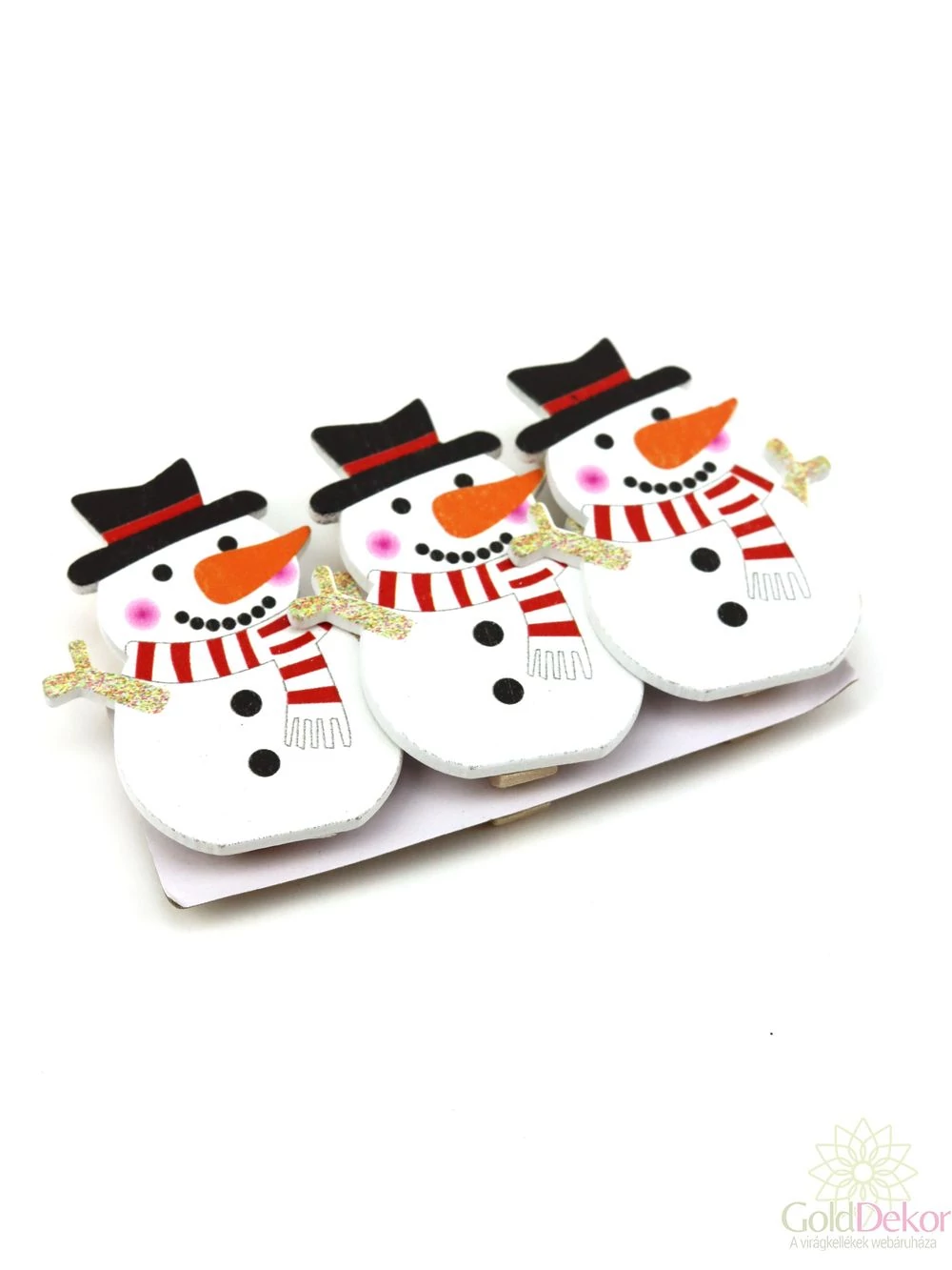 Csipeszes fa hóember*3