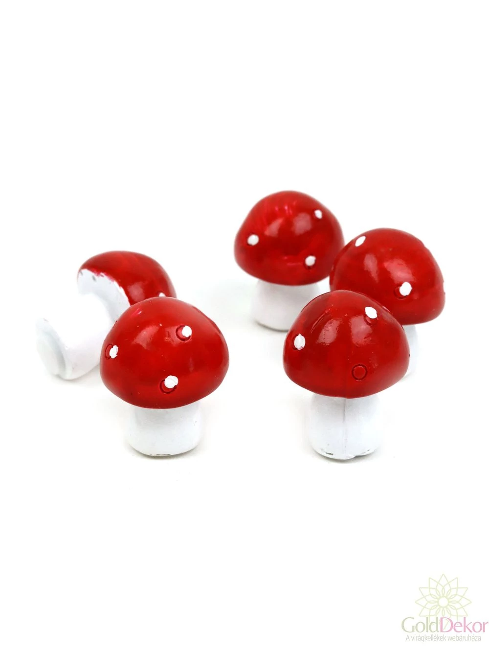 Pöttyös gomba figura*5 