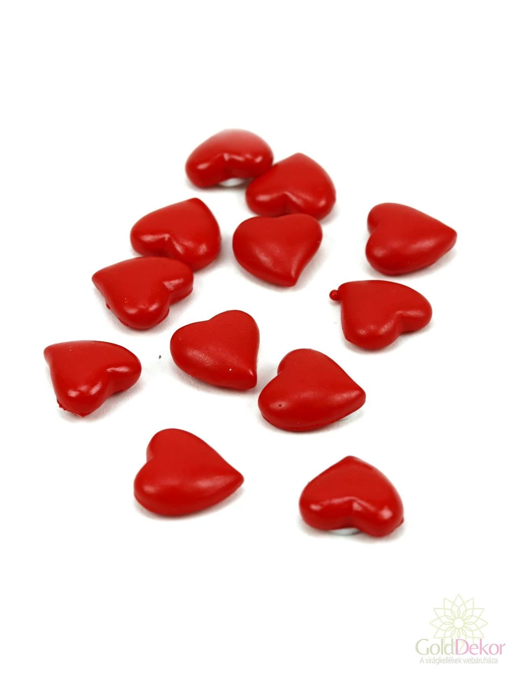 Polyresin öntapi szívek 2 cm