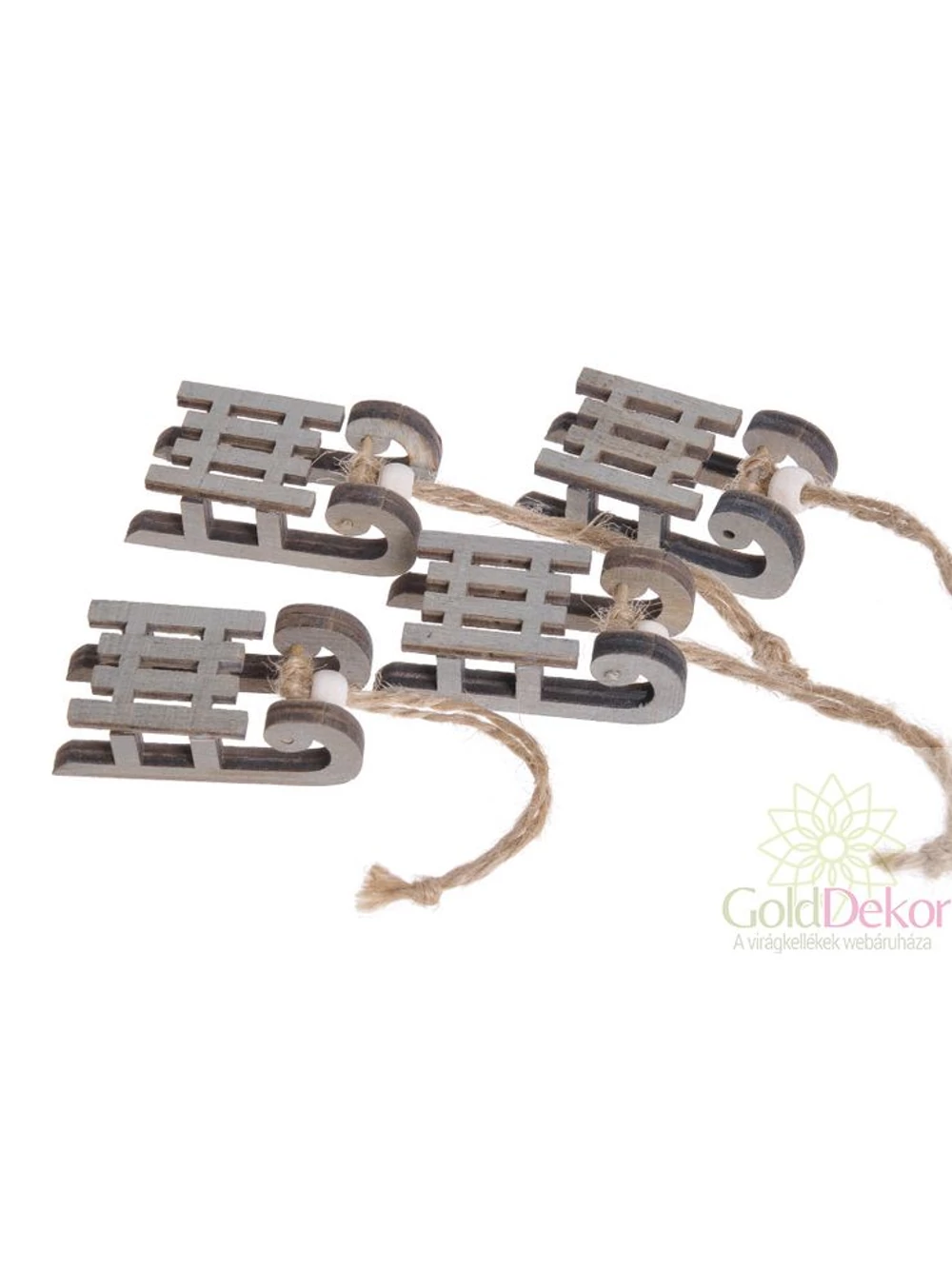 Fa szánkó*4 - Szürke