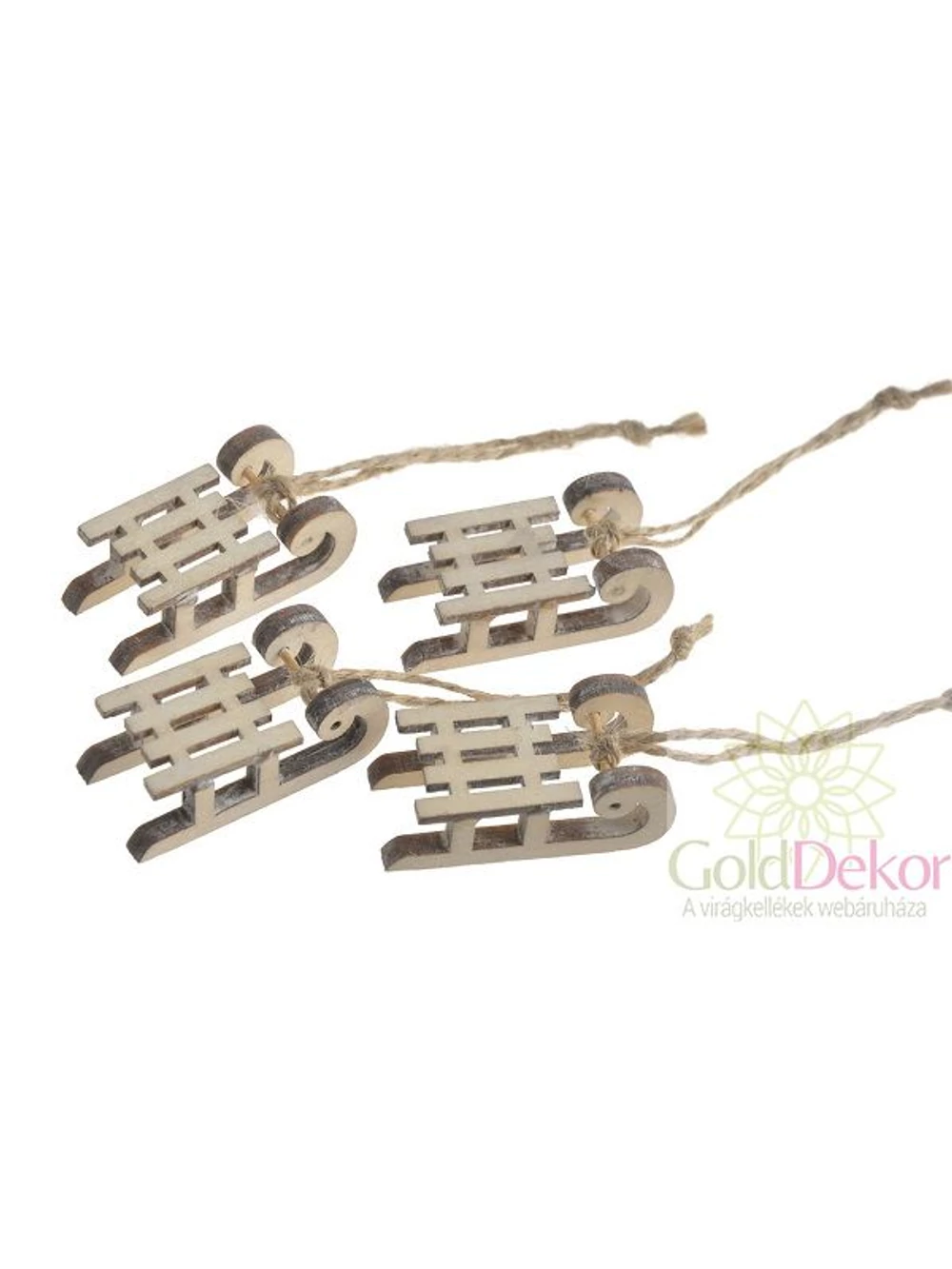 Fa szánkó*4 - Natúr