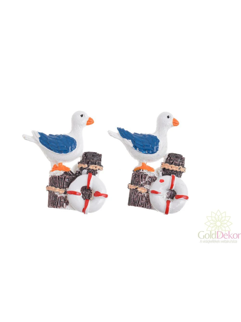 Sirály figura mentőövvel*2