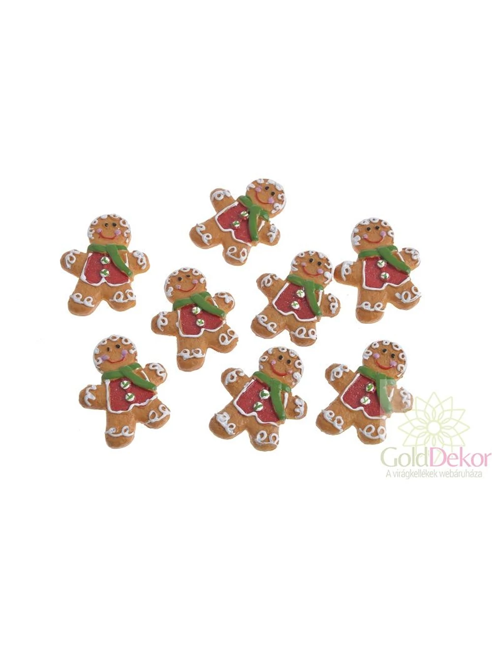 Piros mellényes mézeskalács figura*8