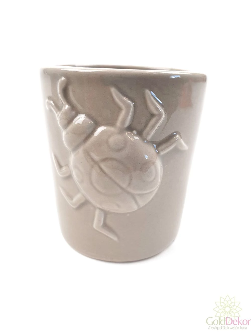 Kerámia kaspó - katicás Kerámia kaspó - katicás