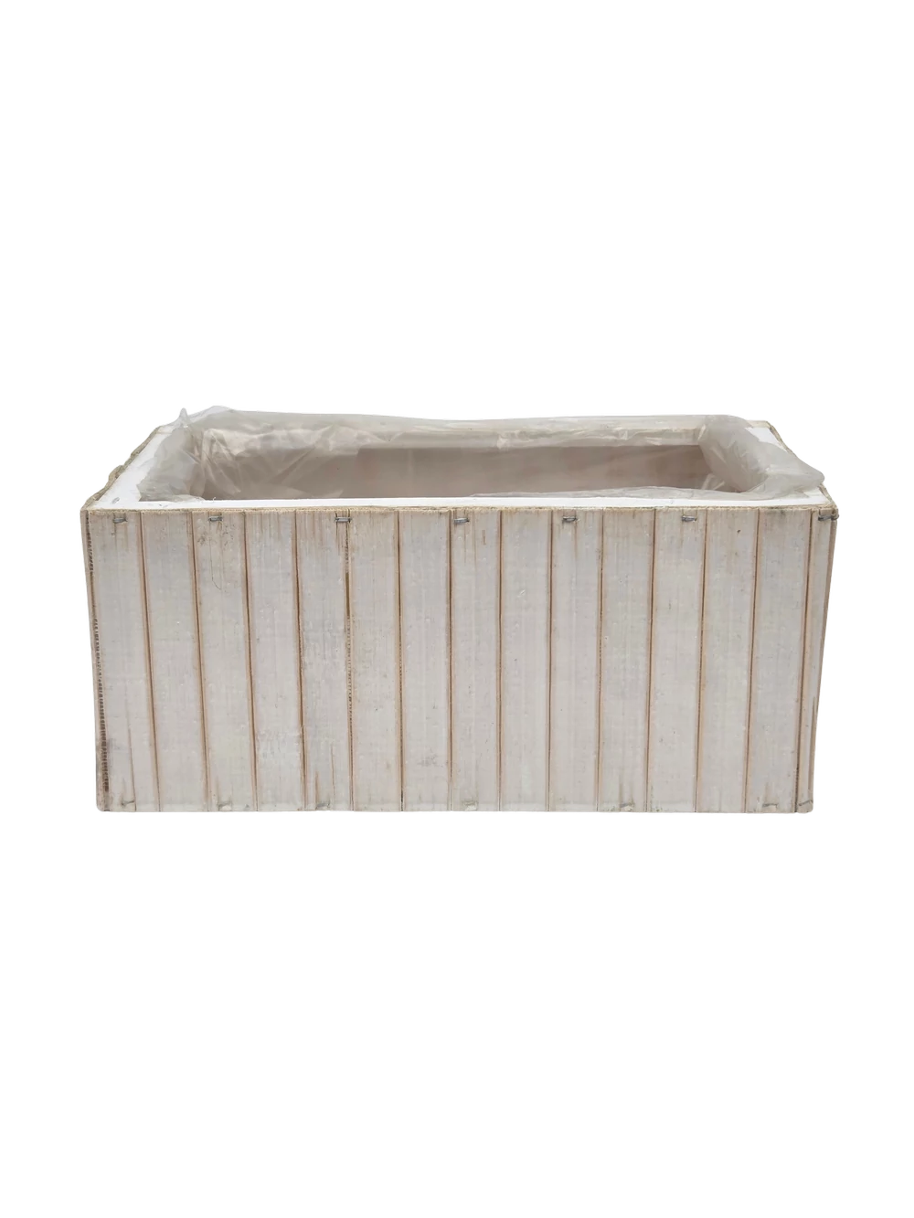 Bambusz láda tégla 25 cm - Fehér