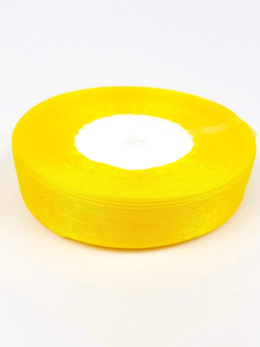 20 mm-es organza szalag  - Sárga