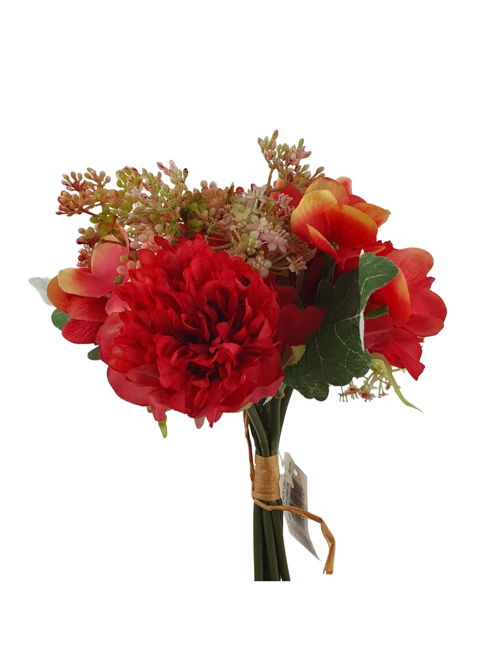Kép 2/2 - Vegyes bazsarózsa csokor 30 cm - Korall