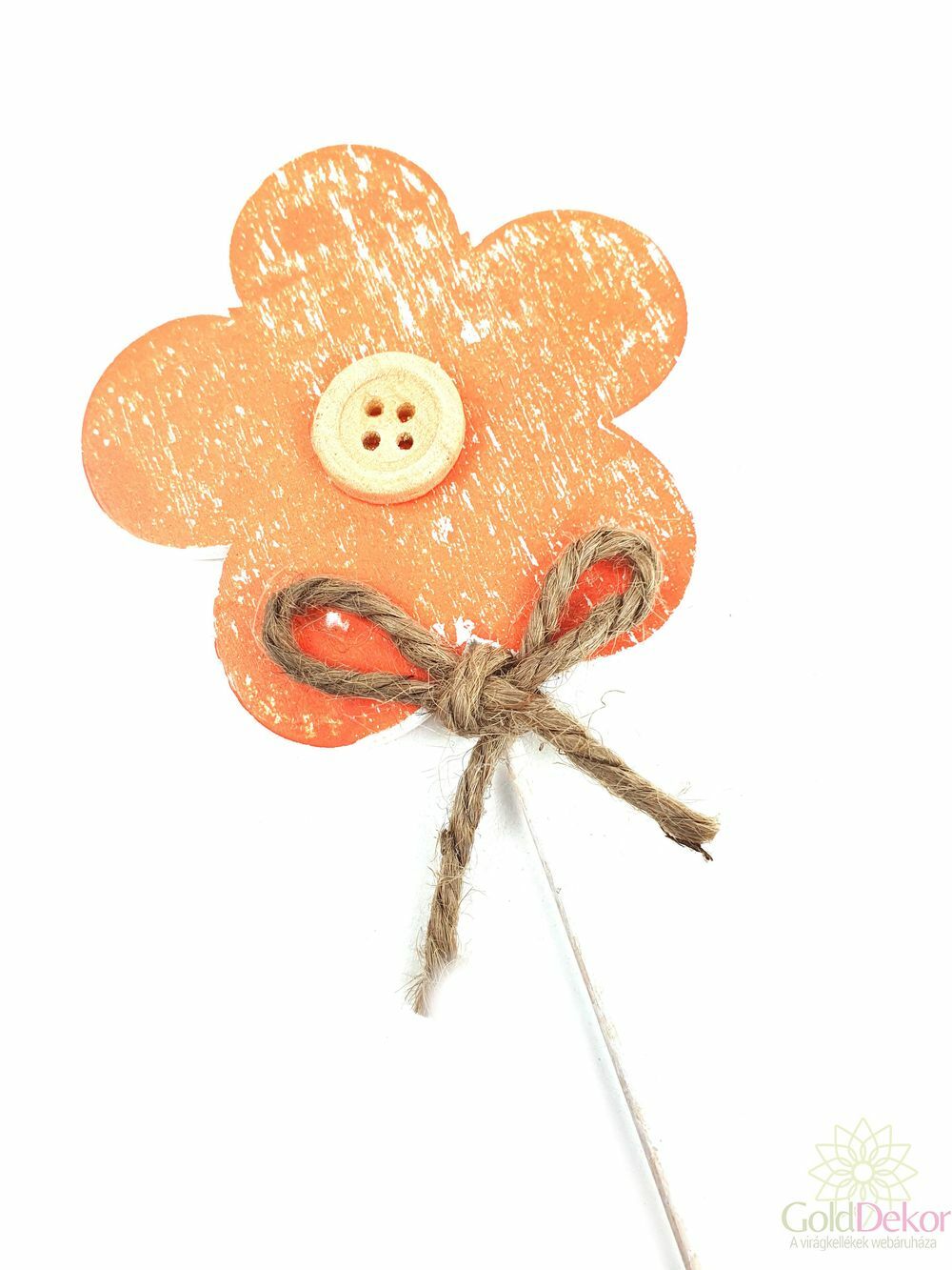 Koptatott fa virág betűző - Narancs