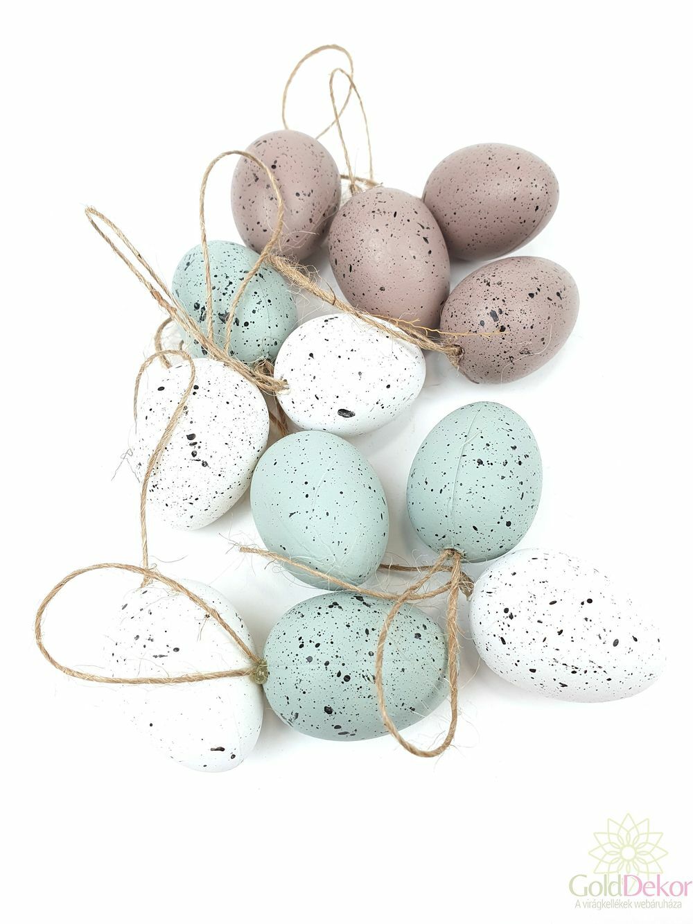 Kép 2/2 - Akasztós pasztel húsvéti tojás 4 cm