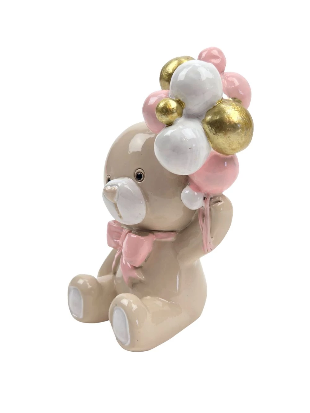 Kép 2/2 - Maci figura lufival 10 cm - Rózsaszín