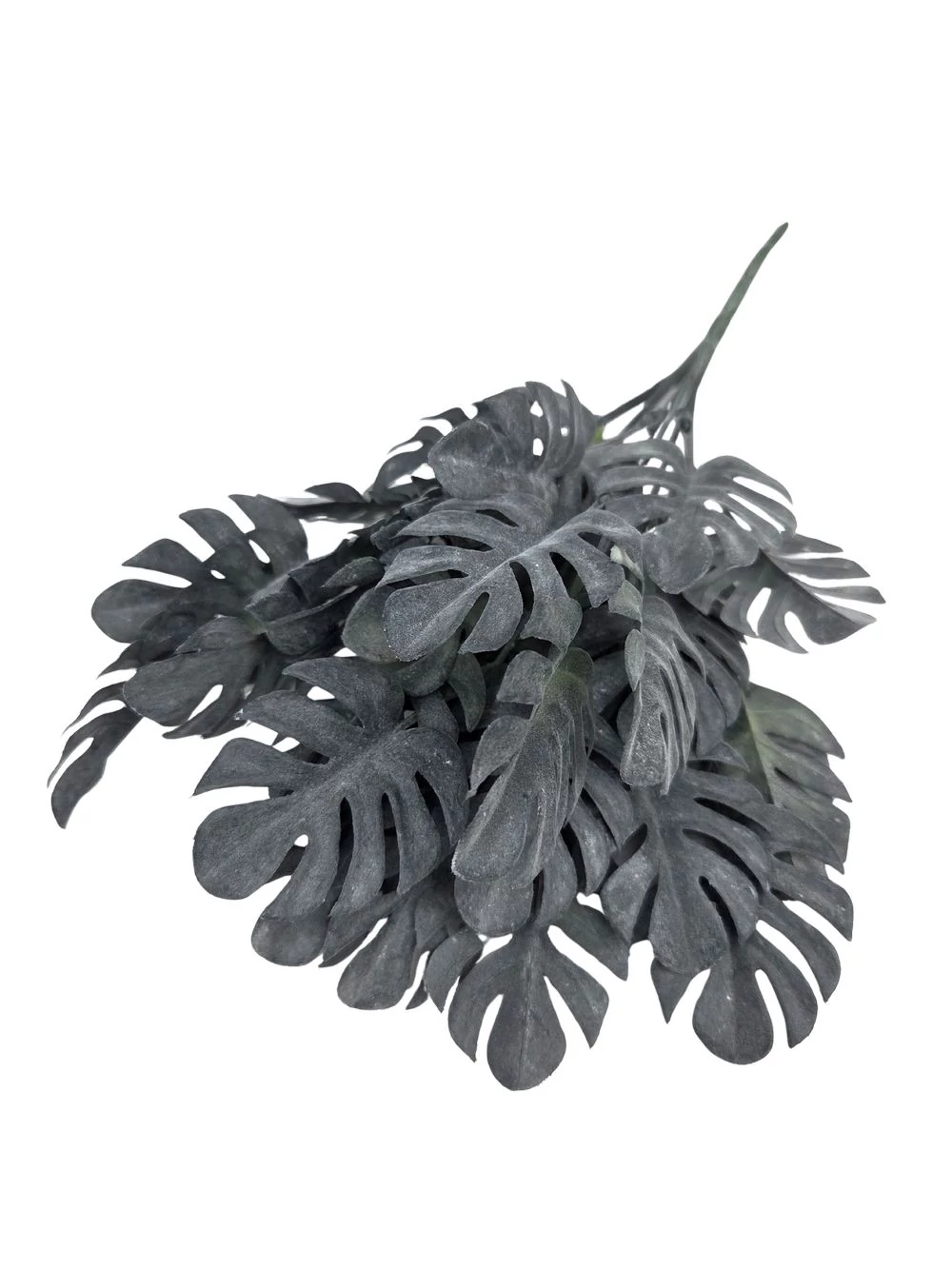 Kép 2/2 - Műzöld csokor Monstera - Hamvas fekete