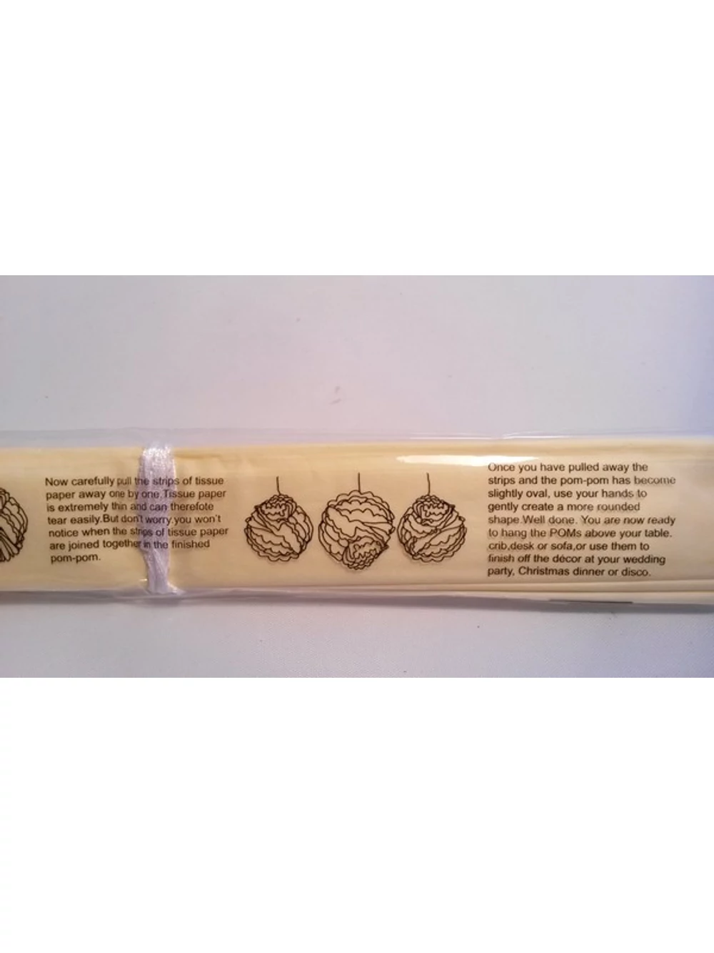 Kép 3/3 - Papír dekor virág gömb - LILA