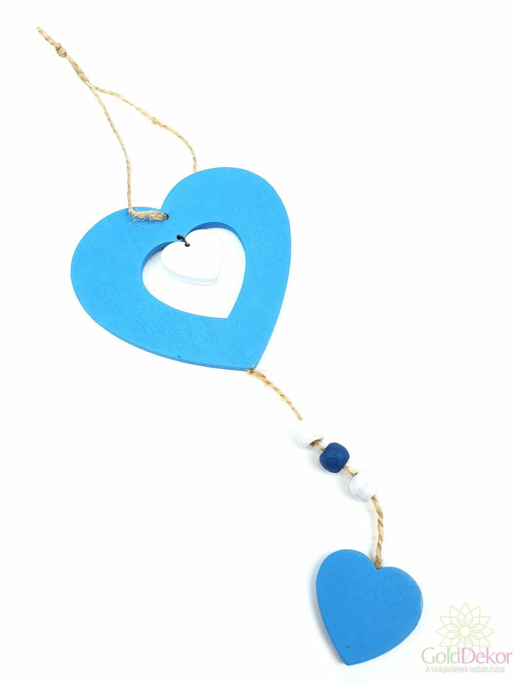 Fa szív függő - Kék