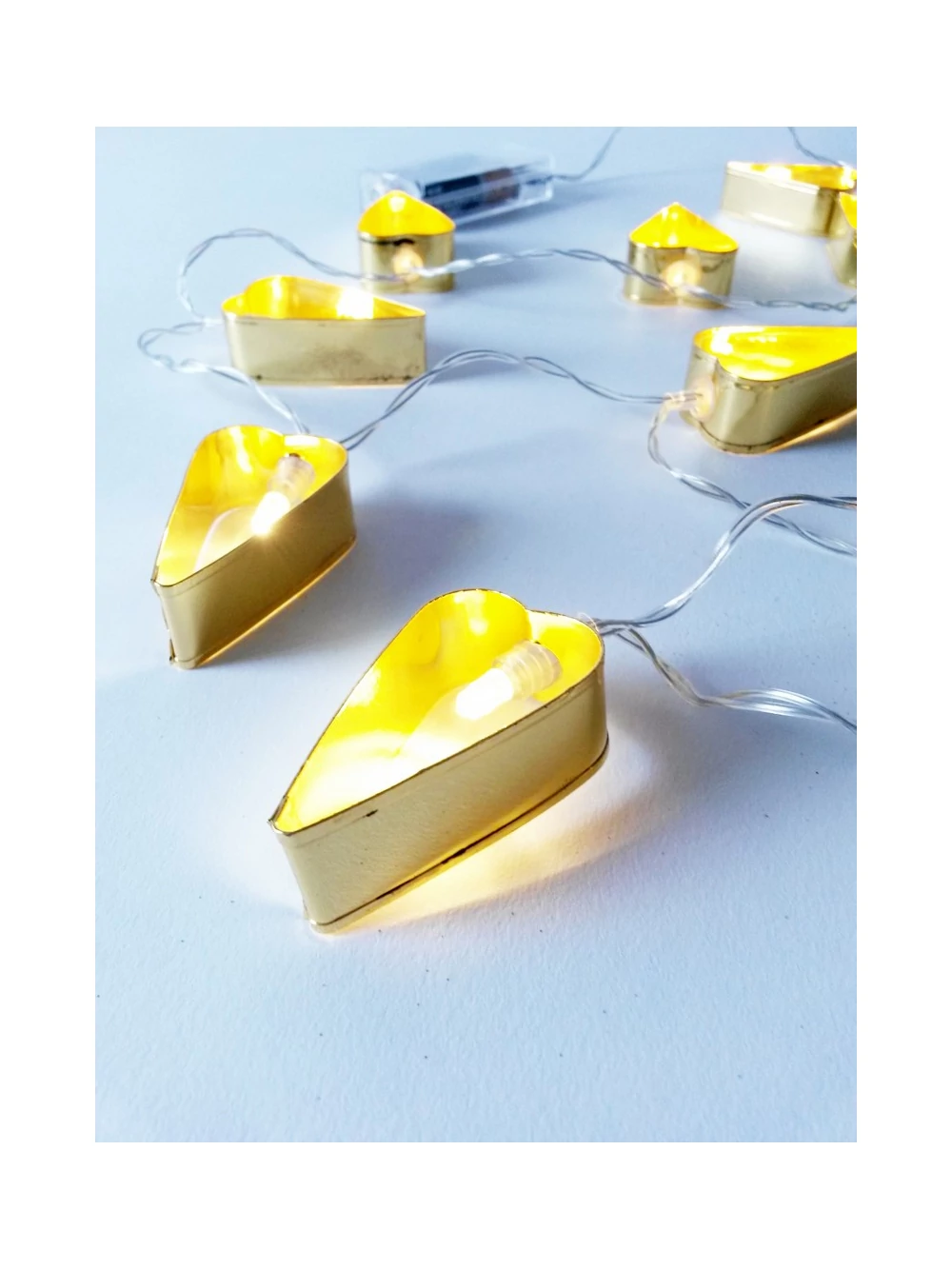 Kép 2/2 - Led girland fém szív