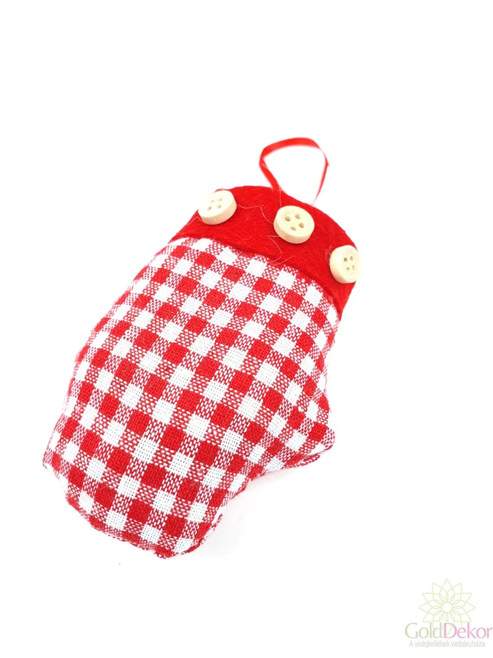 Kép 2/2 - Kockás textil kesztyű