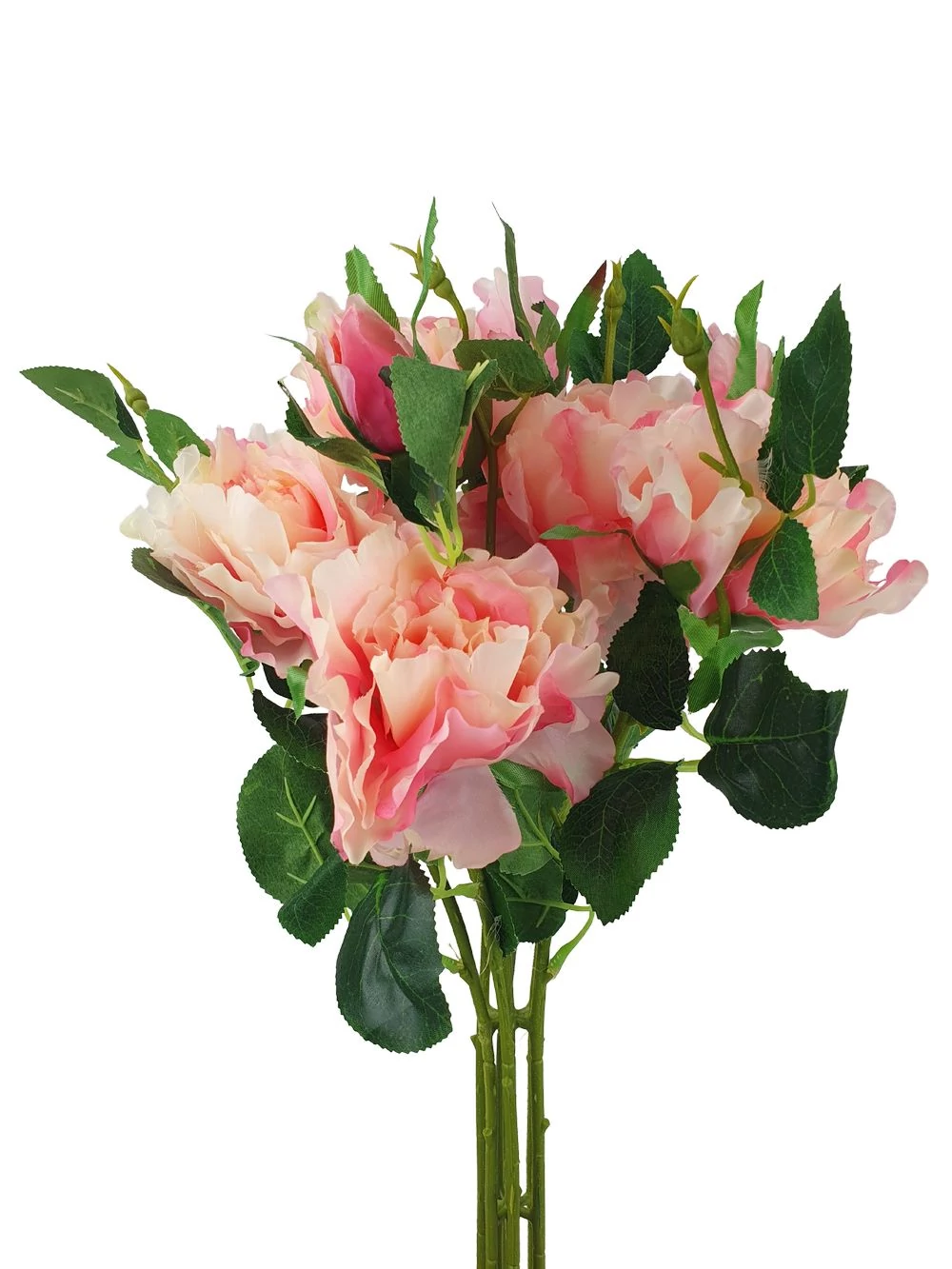 Kép 2/2 - Fodros rózsaág csokor - Rózsaszín