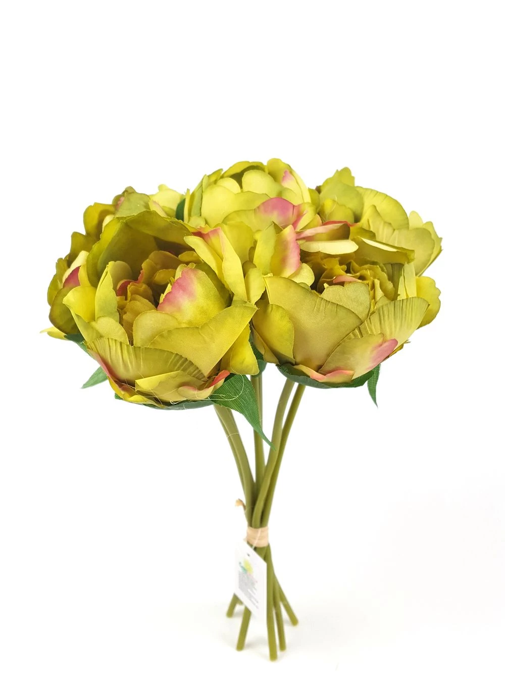Kép 2/3 - Paeonia dekor csokor 7 - Zöld