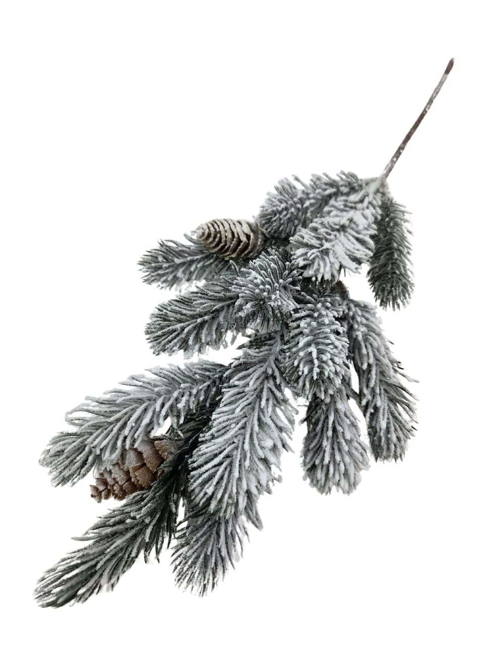 Kép 2/2 - Havas fenyőág  - Közepes